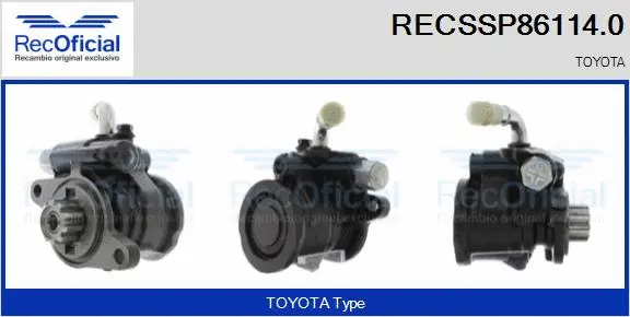 Hydraulic Pump, steering (RECSSP86114.0)