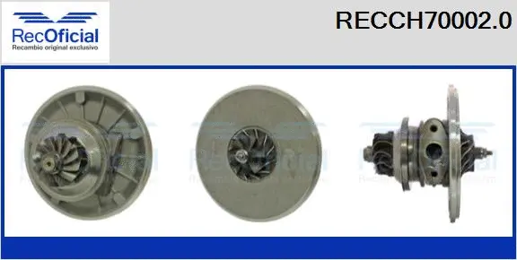 Core assembly, turbocharger (RECCH70002.0)