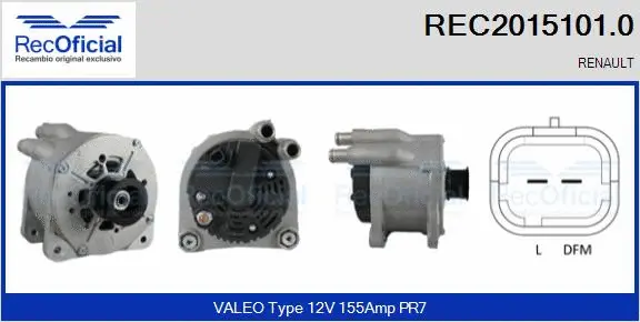 Alternator (REC2015101.0)