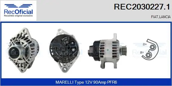 Alternator (REC2030227.1)