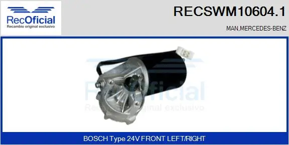 Wiper Motor (RECSWM10604.1)