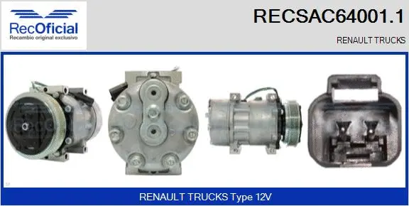 Compressor, air conditioning (RECSAC64001.1)