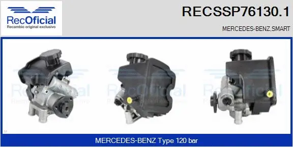 Hydraulic Pump, steering (RECSSP76130.1)