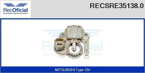 Alternator Regulator (RECSRE35138.0)
