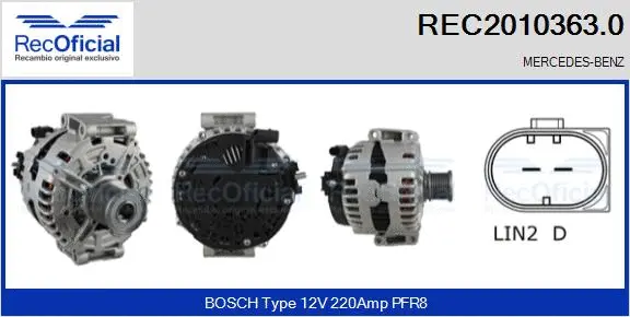 Alternator (REC2010363.0)