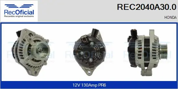 Alternator (REC2040A30.0)