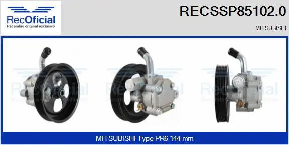 Hydraulic Pump, steering (RECSSP85102.0)