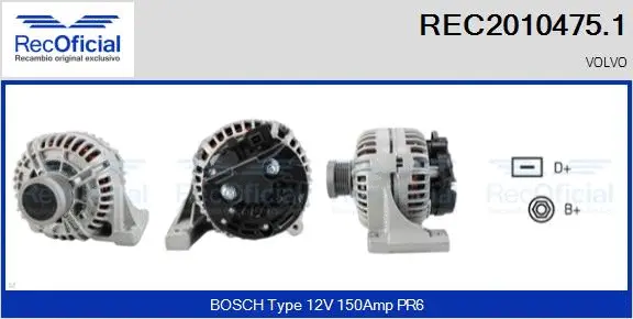 Alternator (REC2010475.1)