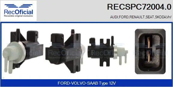 Pressure Converter, exhaust control (RECSPC72004.0)