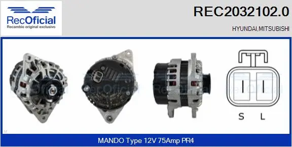 Alternator (REC2032102.0)