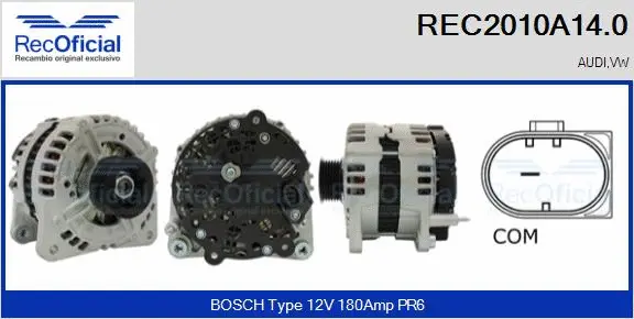 Alternator (REC2010A14.0)