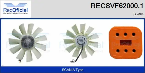 Clutch, radiator fan (RECSVF62000.1)