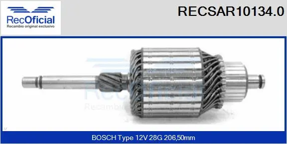 Armature, starter (RECSAR10134.0)