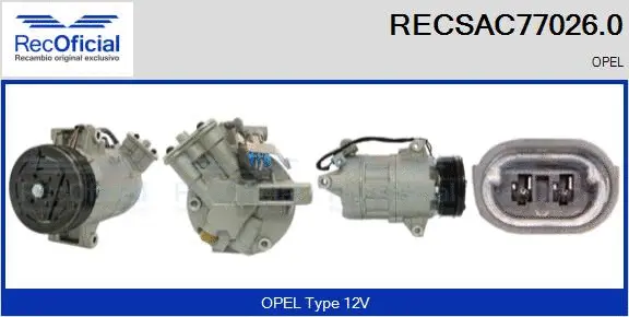 Compressor, air conditioning (RECSAC77026.0)