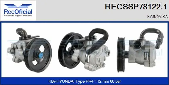 Hydraulic Pump, steering (RECSSP78122.1)