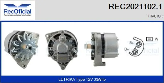 Alternator (REC2021102.1)