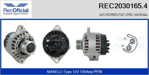 Alternator (REC2030165.4)