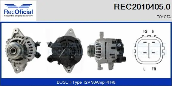 Alternator (REC2010405.0)