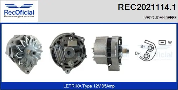 Alternator (REC2021114.1)