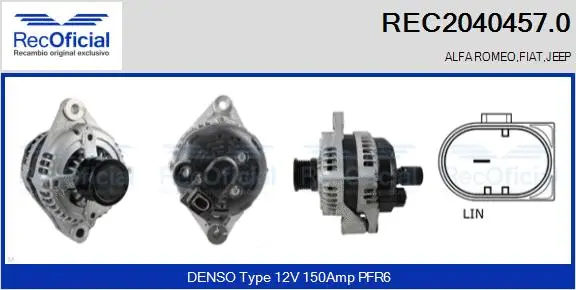 Alternator (REC2040457.0)