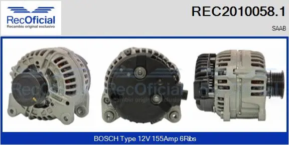 Alternator (REC2010058.1)