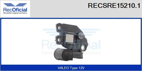 Alternator Regulator (RECSRE15210.1)