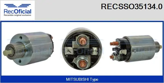 Solenoid Switch, starter (RECSSO35134.0)