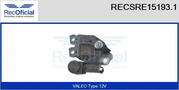 Alternator Regulator (RECSRE15193.1)