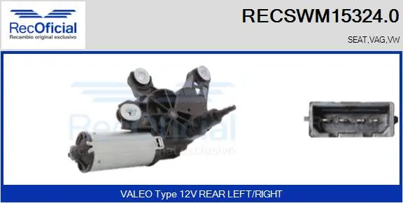 Wiper Motor (RECSWM15324.0)
