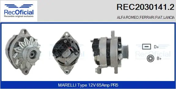 Alternator (REC2030141.2)