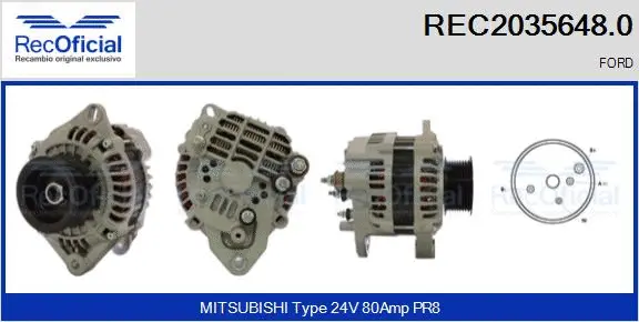 Alternator (REC2035648.0)