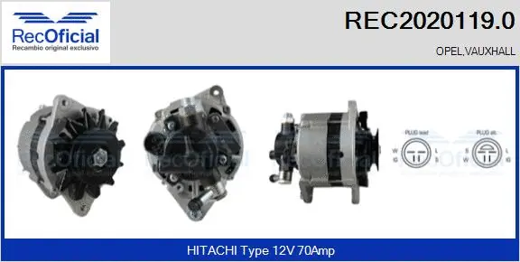 Alternator (REC2020119.0)