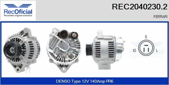 Alternator (REC2040230.2)