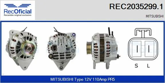 Alternator (REC2035299.1)
