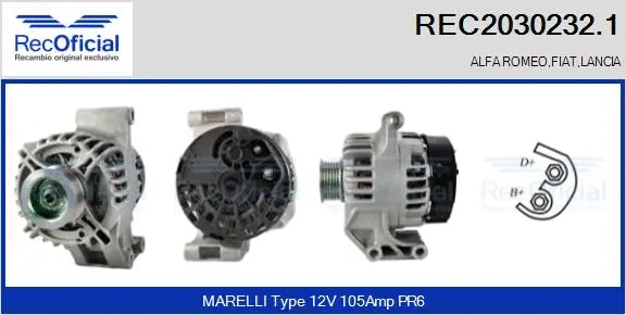 Alternator (REC2030232.1)