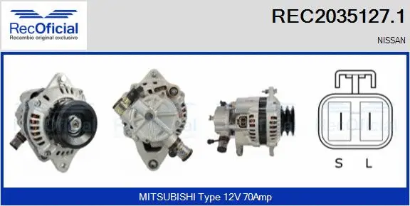 Alternator (REC2035127.1)