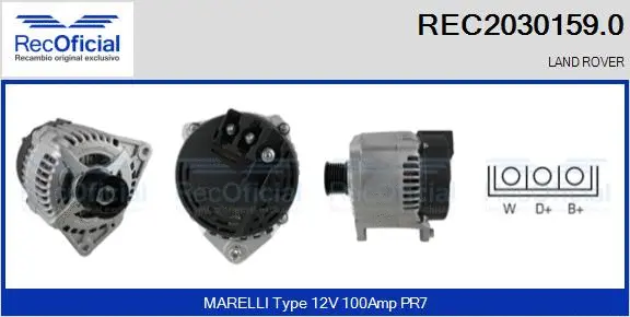 Alternator (REC2030159.0)