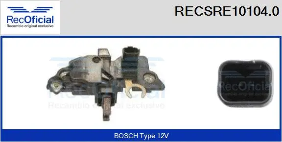 Alternator Regulator (RECSRE10104.0)