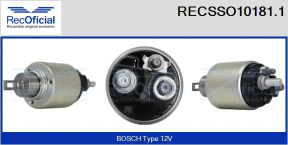 Solenoid Switch, starter (RECSSO10181.1)