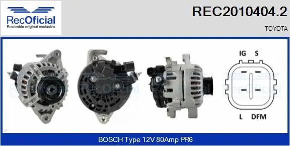 Alternator (REC2010404.2)