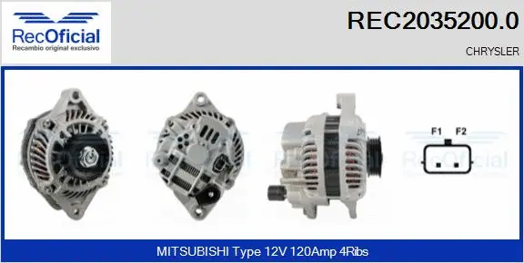 Alternator (REC2035200.0)