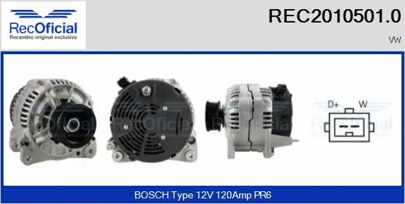 Alternator (REC2010501.0)