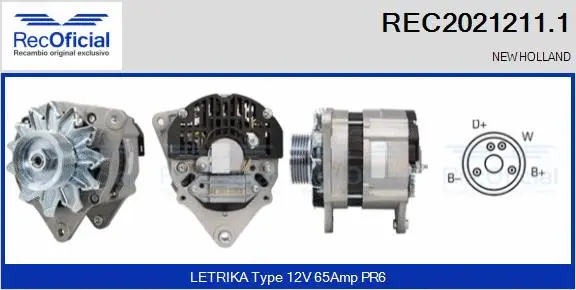 Alternator (REC2021211.1)