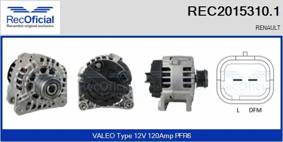 Alternator (REC2015310.1)