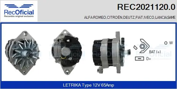 Alternator (REC2021120.0)