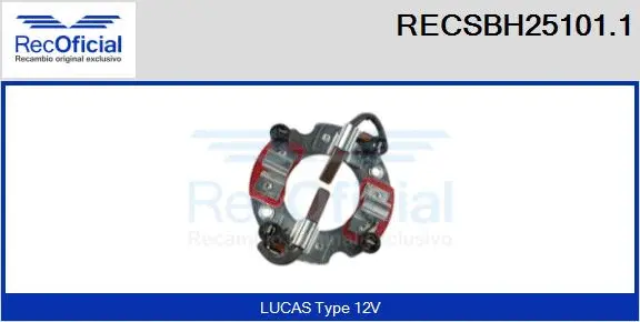 Holder, carbon brushes (RECSBH25101.1)