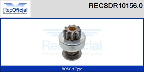 Pinion, starter (RECSDR10156.0)