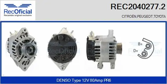 Alternator (REC2040277.2)