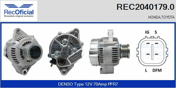 Alternator (REC2040179.0)