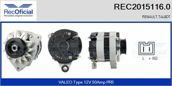 Alternator (REC2015116.0)